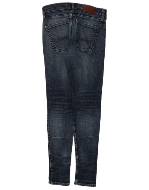 Hollister Womens Skinny Jeans W30 L30 Navy Blue Cotton