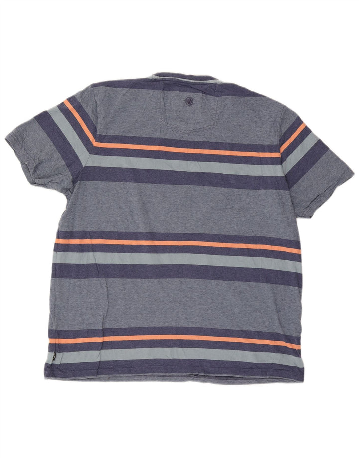 Fat Face Mens T-Shirt Top 2XL Blue Striped
