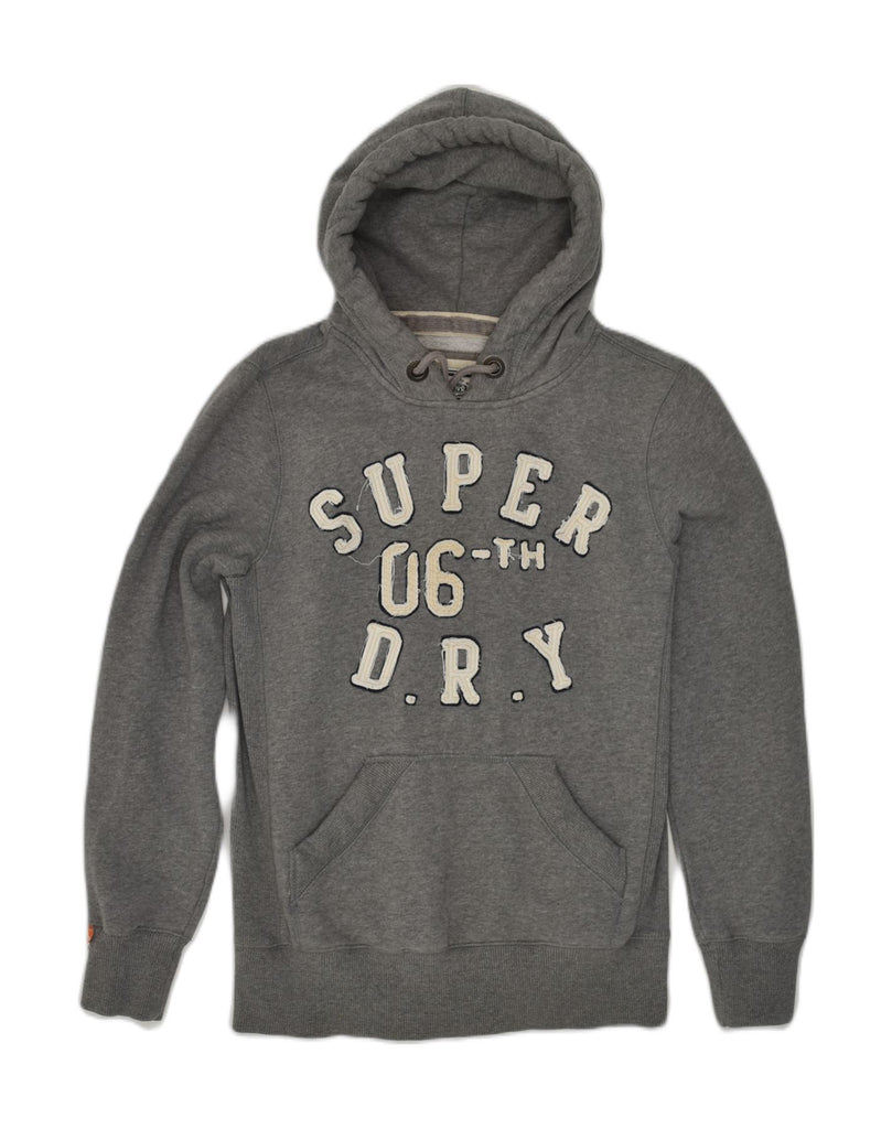 SUPERDRY Mens Graphic Hoodie Jumper Small Grey Cotton | Vintage Superdry | Thrift | Second-Hand Superdry | Used Clothing | Messina Hembry 