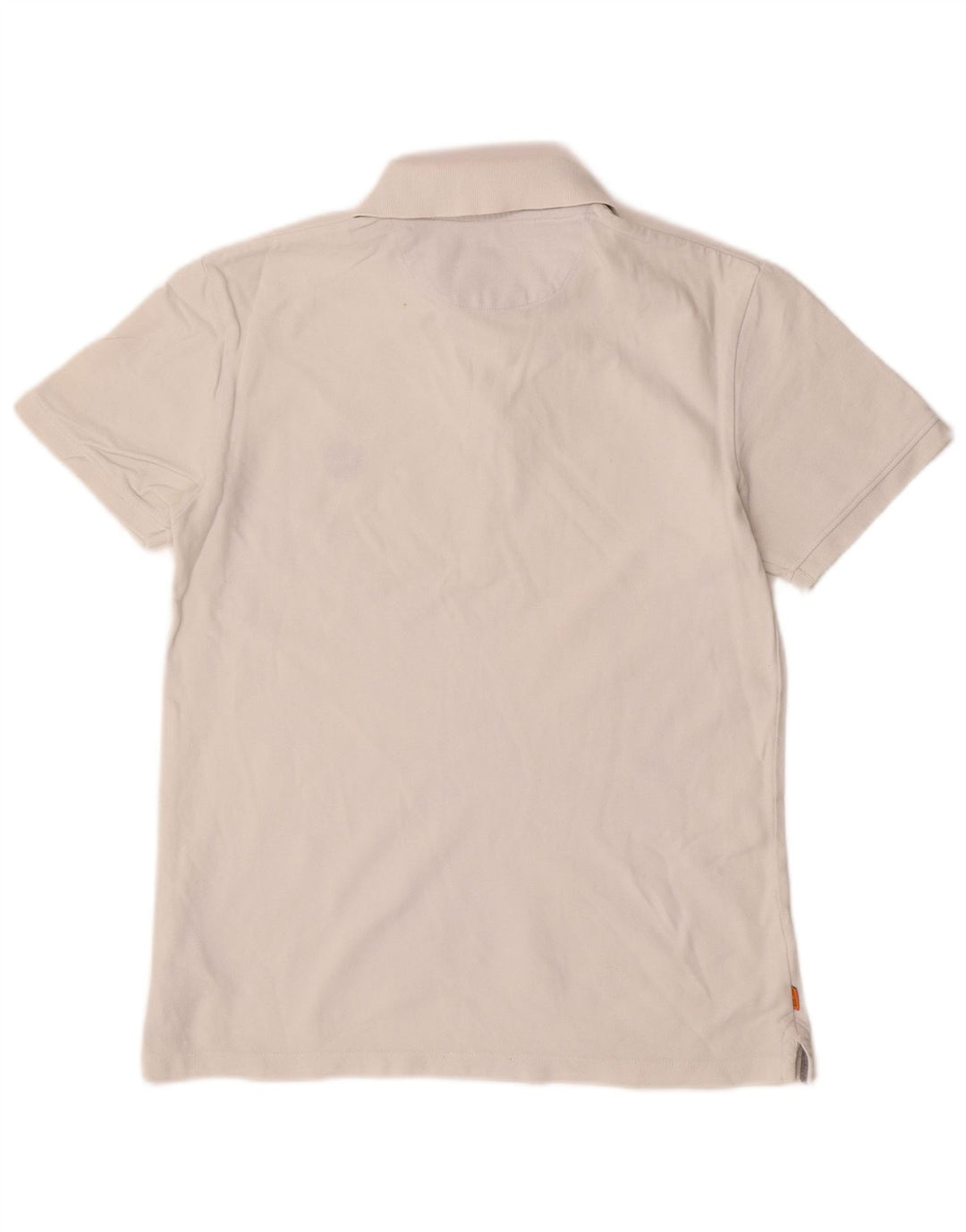 Timberland Mens Slim Fit Polo Shirt Small White Cotton