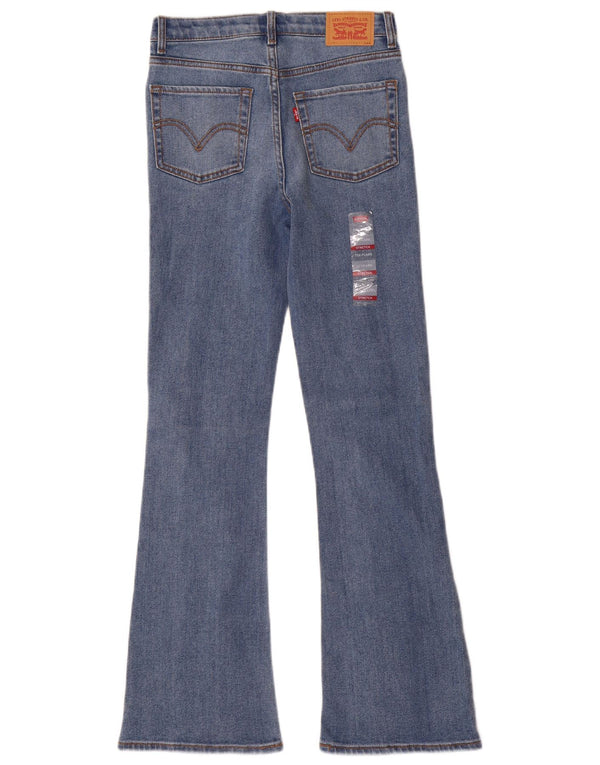 Levi's Girls 726 Flared Jeans 11-12 Years W24 L29 Blue Cotton