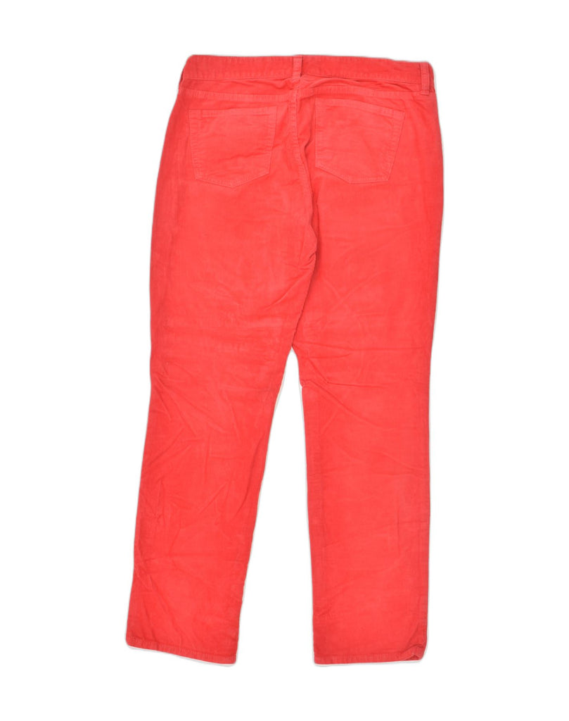 J. CREW Womens Matchstick Straight Corduroy Trousers W29 L28 Red Cotton | Vintage J. Crew | Thrift | Second-Hand J. Crew | Used Clothing | Messina Hembry 