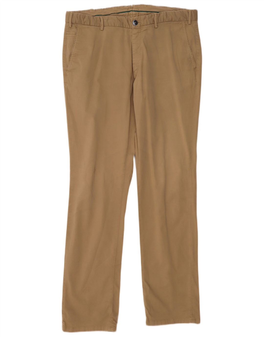 MASSIMO DUTTI Mens Slim Chino Trousers EU 48 XL W38 L34 Beige