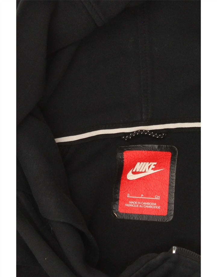 Nike Womens Oversized Zip Hoodie Sweater UK 10 Small Black