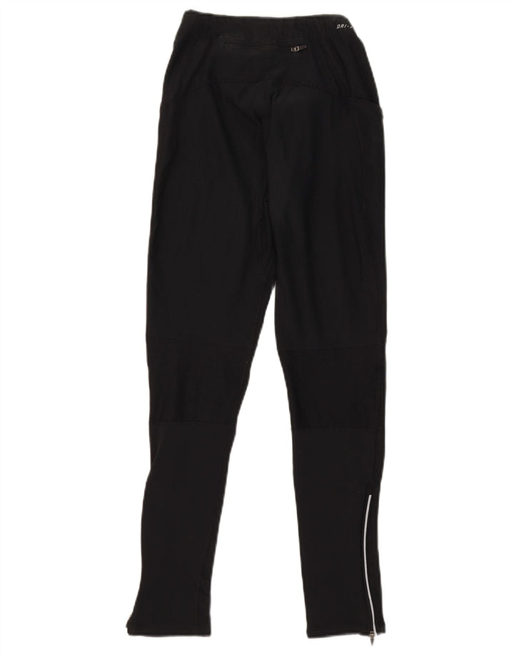 NIKE Womens Dri Fit Leggings UK 8 Small  Black Polyester