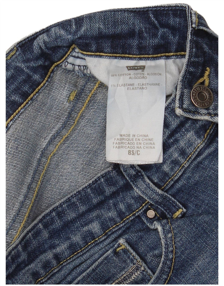 Levi's Womens Mid Rise Slim Jeans US 8 Medium W28 L28 Blue Cotton
