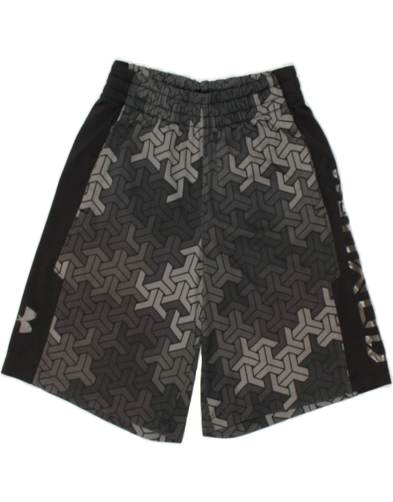 UNDER ARMOUR Boys Sport Shorts 7-8 Years Black Polyester | Vintage Under Armour | Thrift | Second-Hand Under Armour | Used Clothing | Messina Hembry 