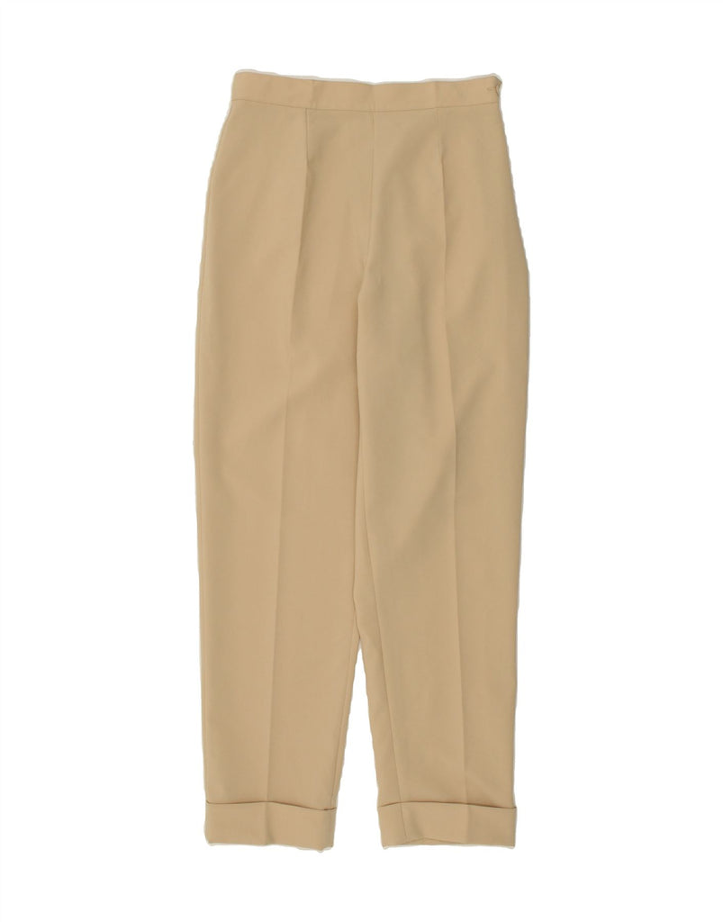 VINTAGE Womens High Waist Casual Trousers IT 46 Large W29 L29  Beige Vintage Vintage and Second-Hand Vintage from Messina Hembry 