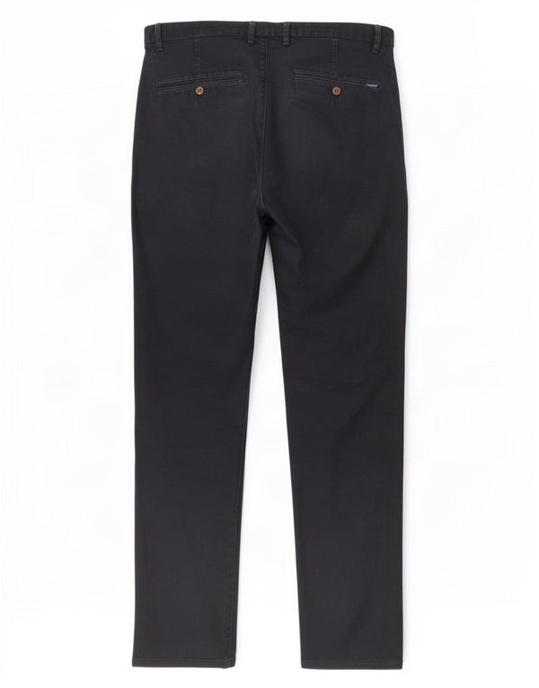 Gant Mens Slim Chino Trousers W34 L32 Navy Blue