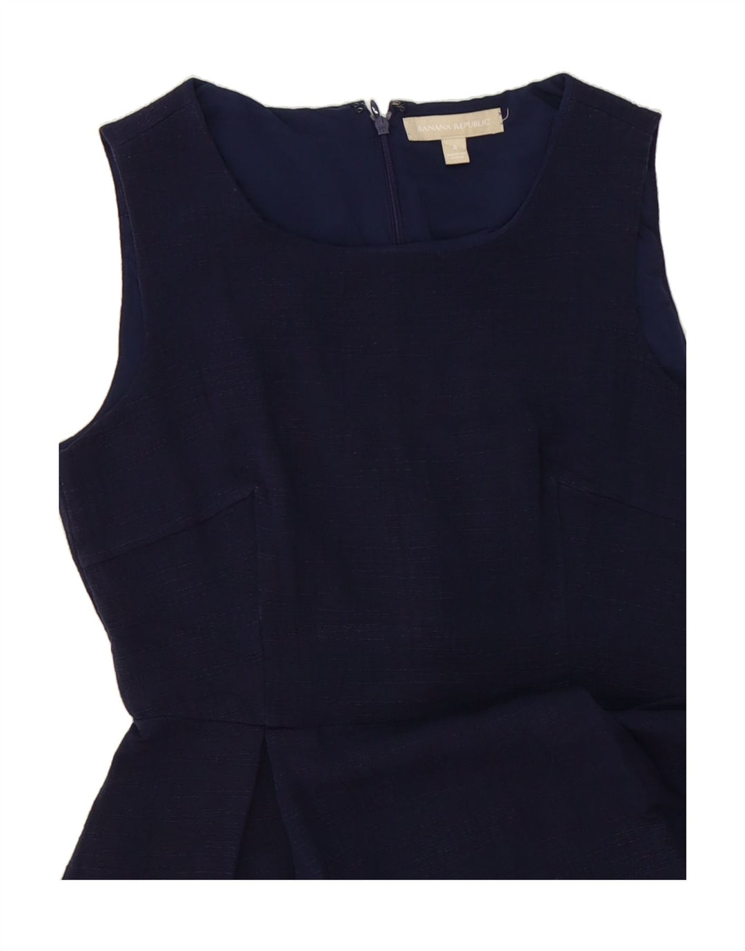 BANANA REPUBLIC Womens Sleeveless Blouse Top US 4 Small Navy Blue Vintage Banana Republic and Second-Hand Banana Republic from Messina Hembry 