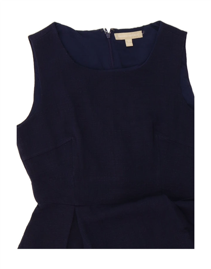 BANANA REPUBLIC Womens Sleeveless Blouse Top US 4 Small Navy Blue Vintage Banana Republic and Second-Hand Banana Republic from Messina Hembry 