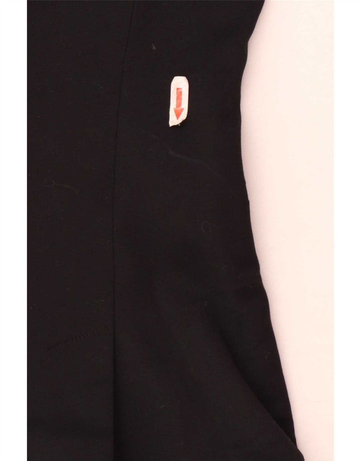 Sisley Womens 2 Button Blazer Jacket UK 12 Medium Black