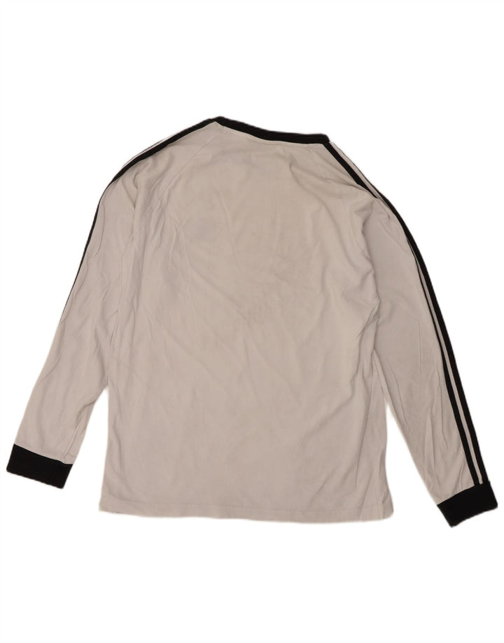 Adidas Mens Top Long Sleeve Large White