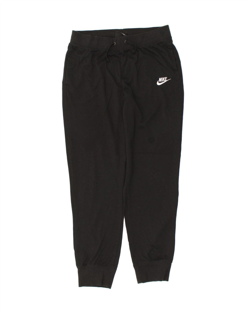 NIKE Mens Tracksuit Trousers Joggers Small Black Cotton | Vintage Nike | Thrift | Second-Hand Nike | Used Clothing | Messina Hembry 