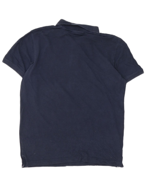 Gant Mens Polo Shirt Medium Navy Blue Cotton