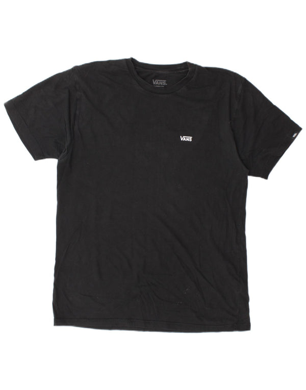 Vans Mens Classic Fit T-Shirt Top Medium Black Cotton