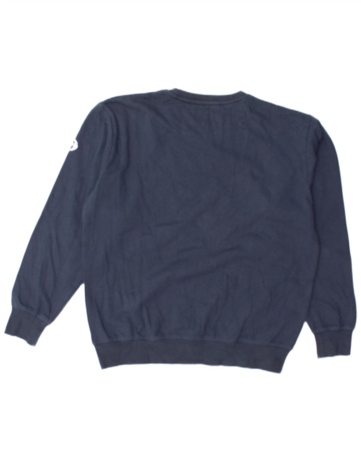 SERGIO TACCHINI Mens Graphic Sweatshirt Jumper Medium Navy Blue Cotton