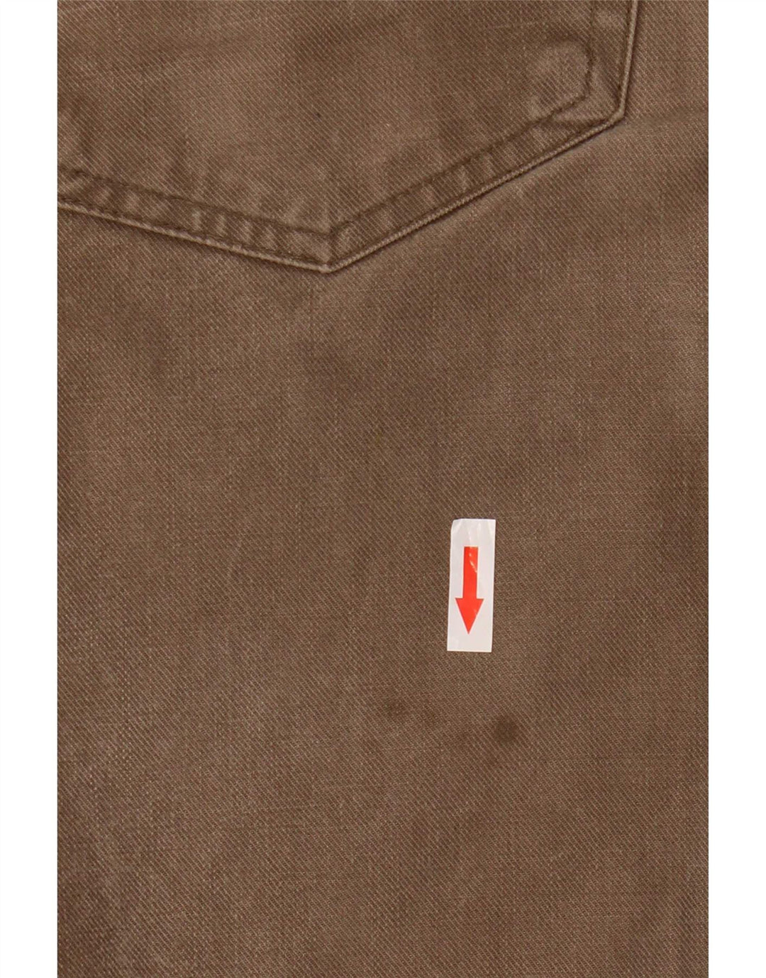 Trussardi Mens Straight Jeans W33 L27 Beige Cotton