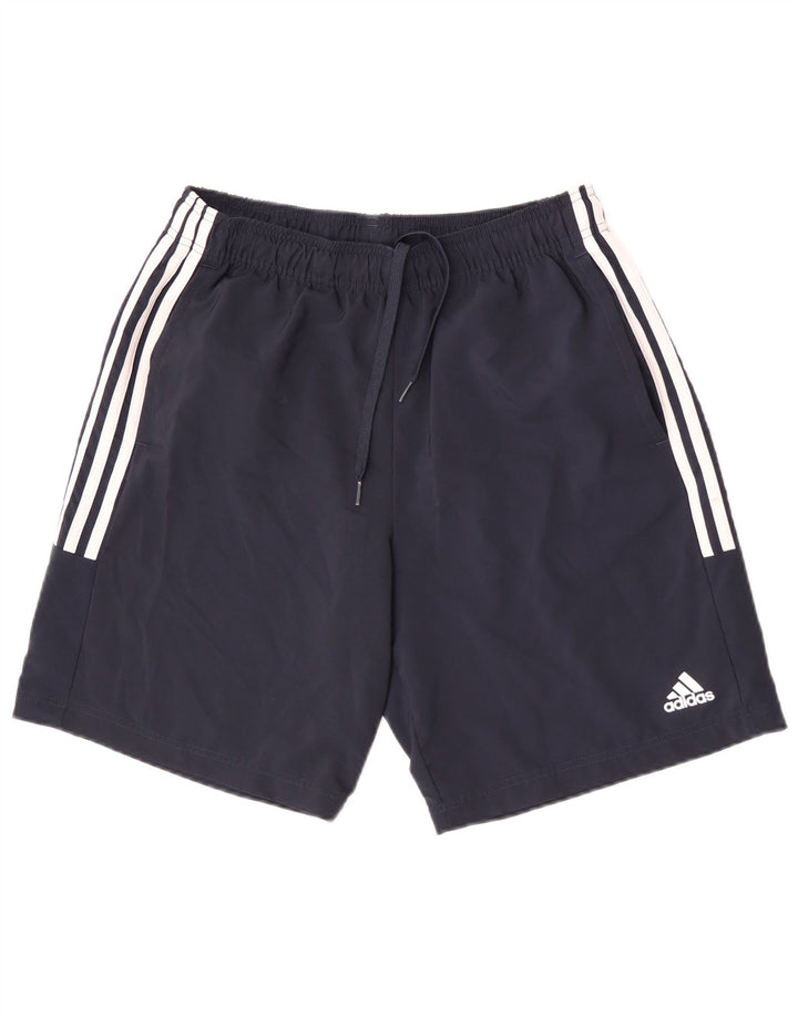 Adidas Mens Sport Shorts Medium Navy Blue Polyester