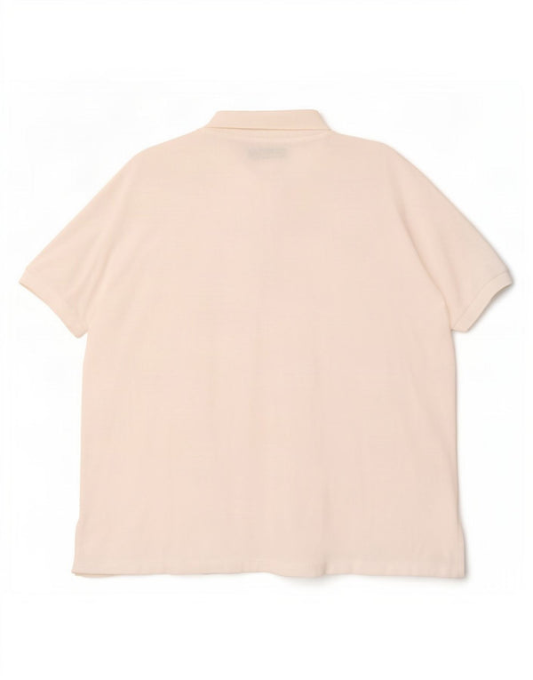 Lacoste Womens Relaxed Fit Polo Shirt UK 14 Medium White Cotton