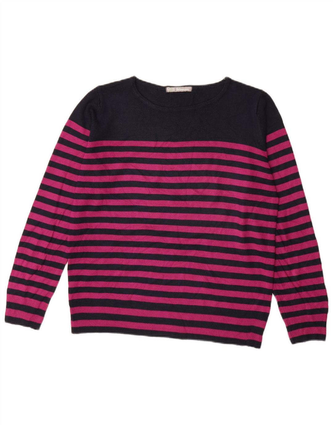 MARKS & SPENCER Womens Boat Neck Jumper Sweater UK 14 Medium Purple
