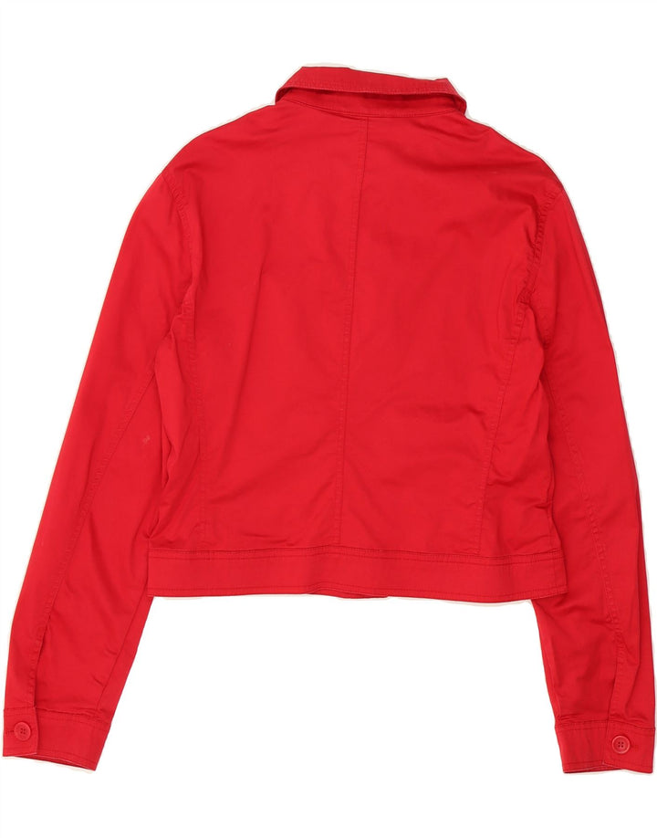 ESPRIT Womens Crop Utility Jacket UK 20 2XL Red Cotton Vintage Esprit and Second-Hand Esprit from Messina Hembry 