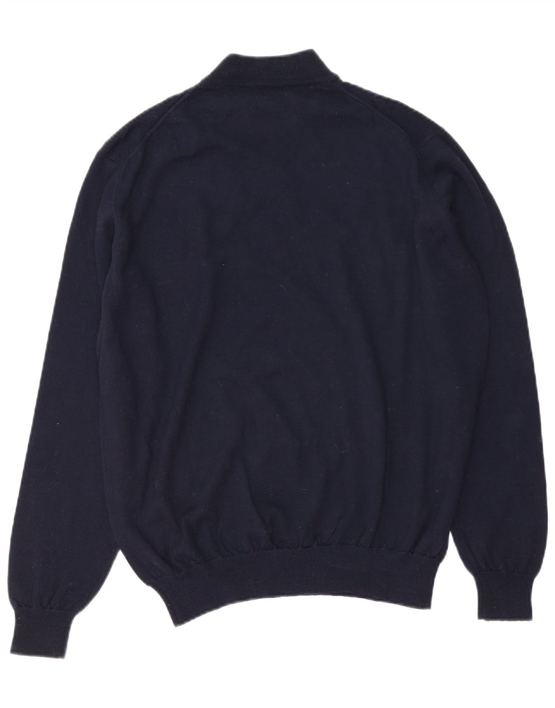VINTAGE Mens Turtle Neck Jumper Sweater Large Navy Blue