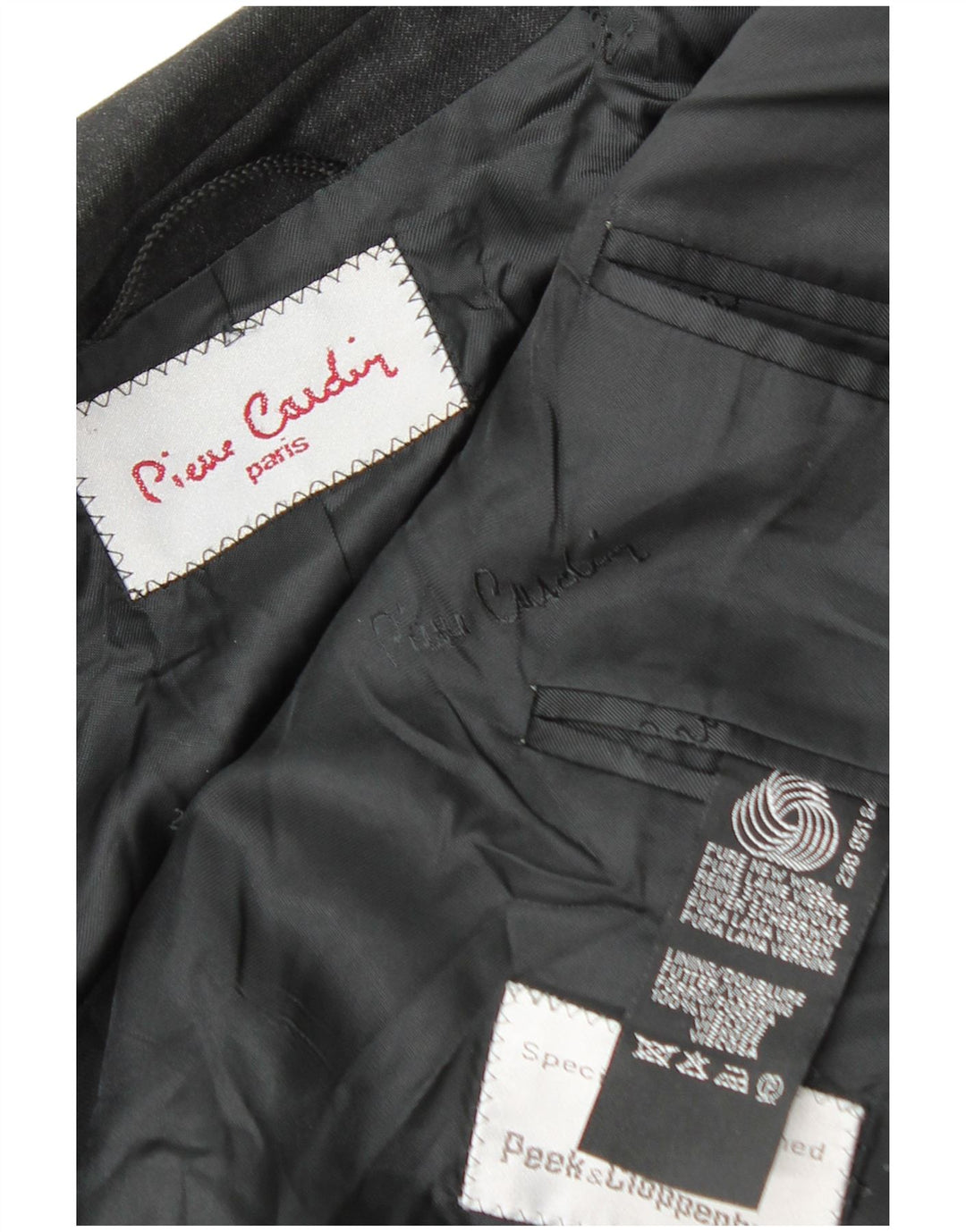 Pierre Cardin Mens 2 Button Blazer Jacket UK 38 Medium Black New Wool