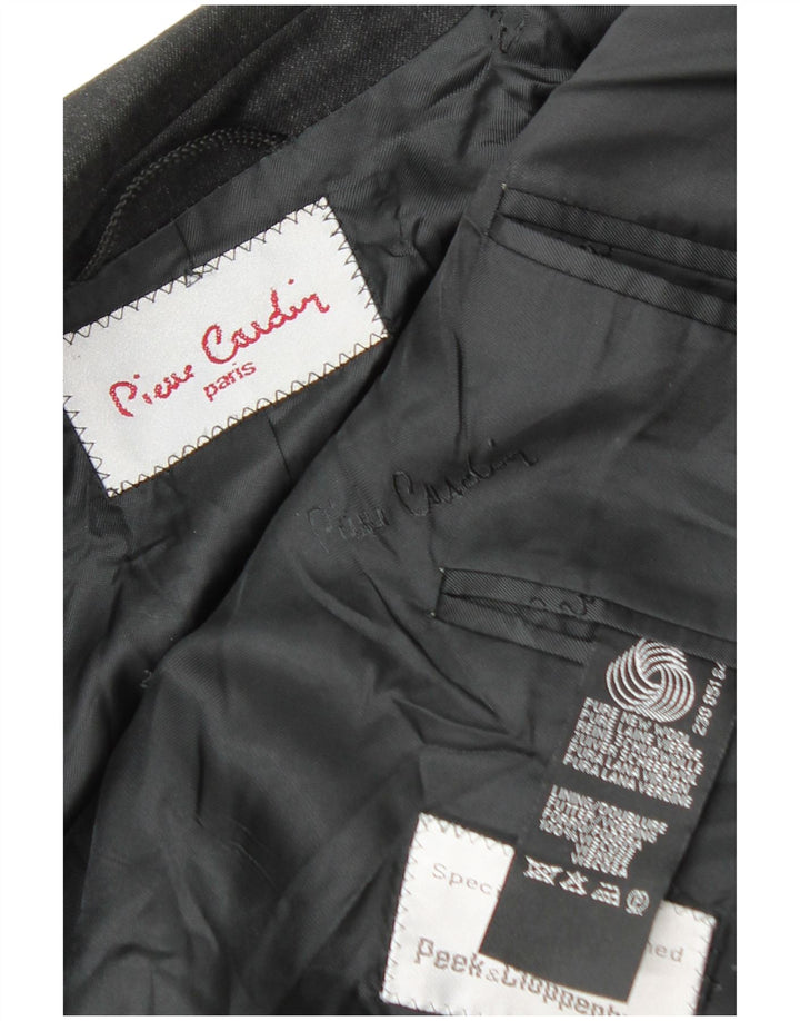 Pierre Cardin Mens 2 Button Blazer Jacket UK 38 Medium Black New Wool