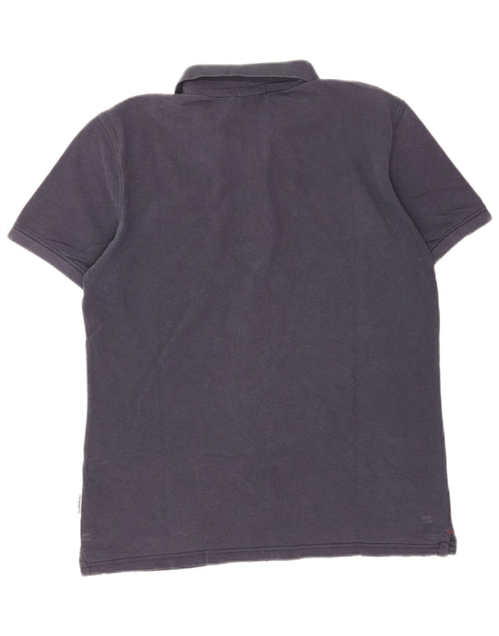 Napapijri Mens Polo Shirt Large Navy Blue