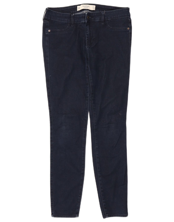 Abercrombie & Fitch Womens Skinny Jeans US 10 Large W30 L29 Navy Blue