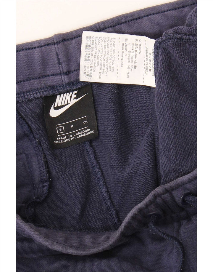 Nike Mens Tracksuit Trousers Small Navy Blue Cotton