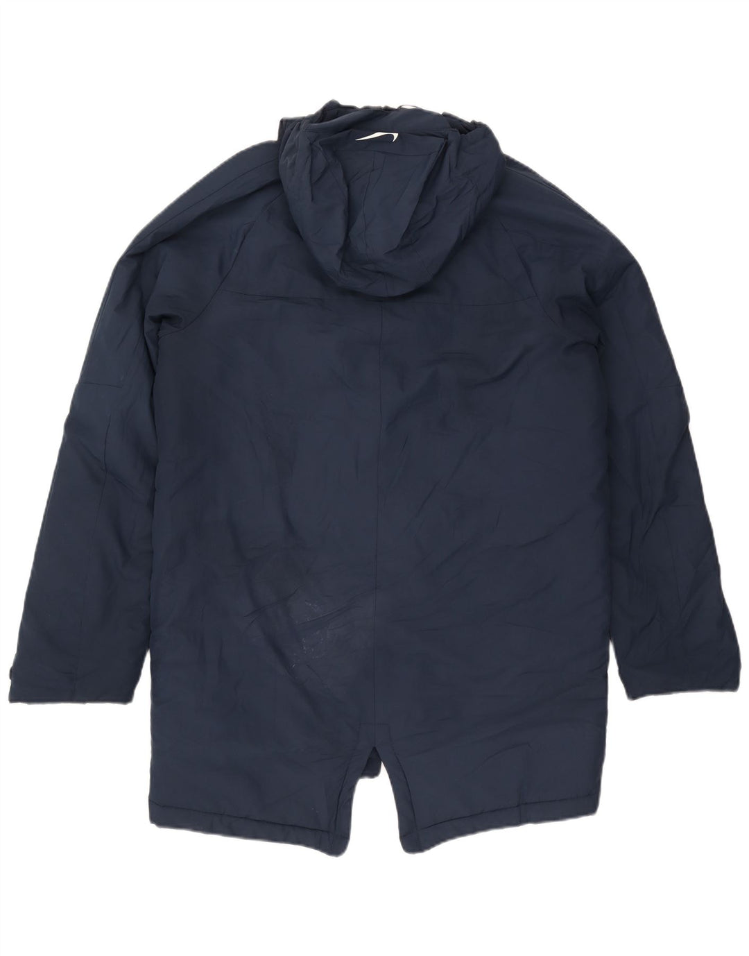 Nike Mens Hooded Windbreaker Coat UK 38 Medium Navy Blue Polyester