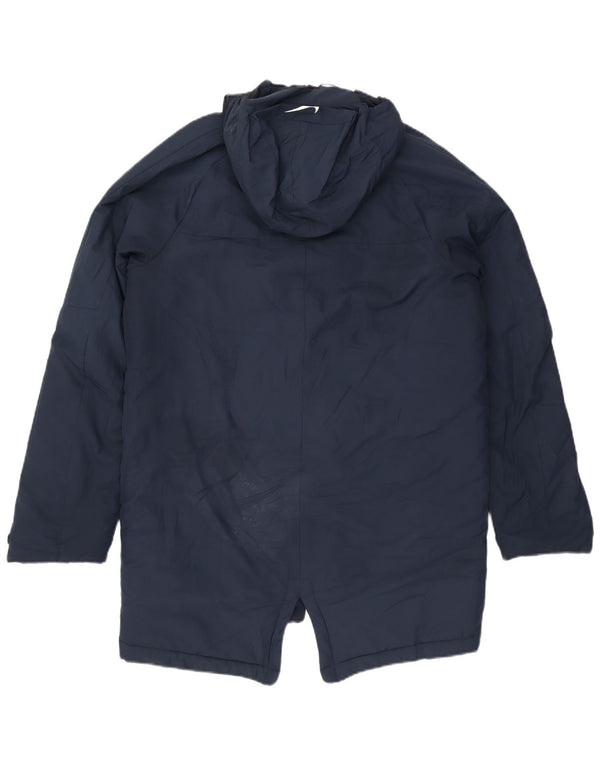 Nike Mens Hooded Windbreaker Coat UK 38 Medium Navy Blue Polyester