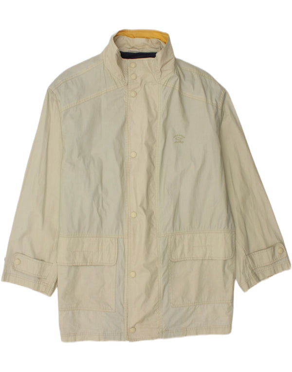 PAUL & SHARK Mens Yachting Windbreaker Jacket UK 46 3XL Off White