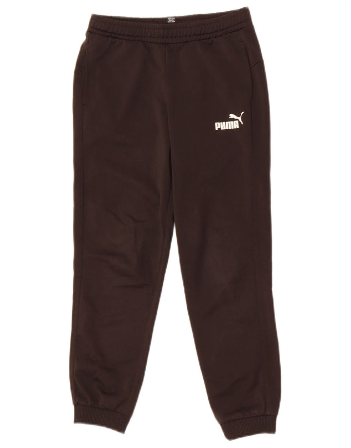 Puma Boys Tracksuit Trousers Joggers 7-8 Years  Black