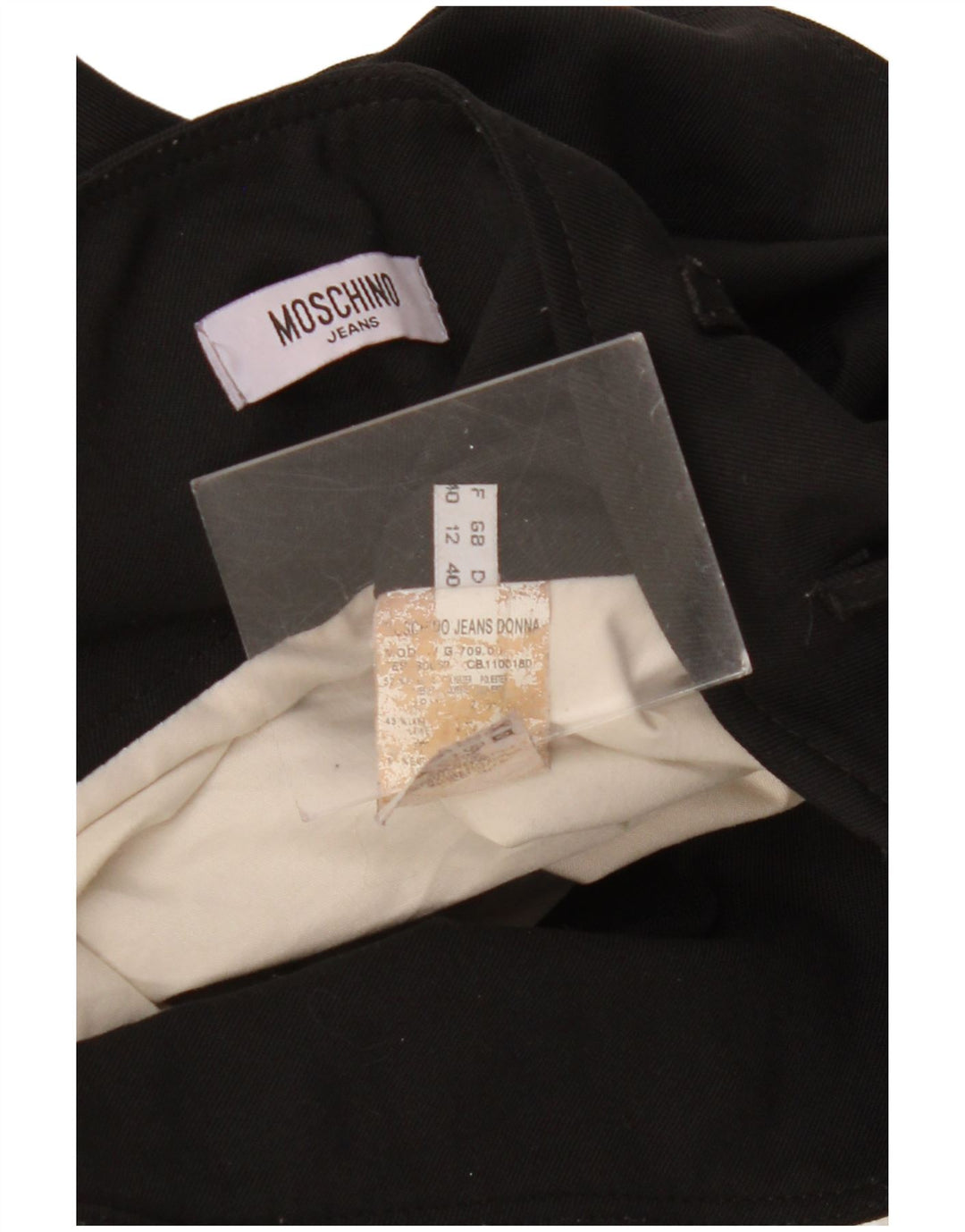 MOSCHINO Womens High Waist A-Line Skirt UK 12 Medium W28  Black