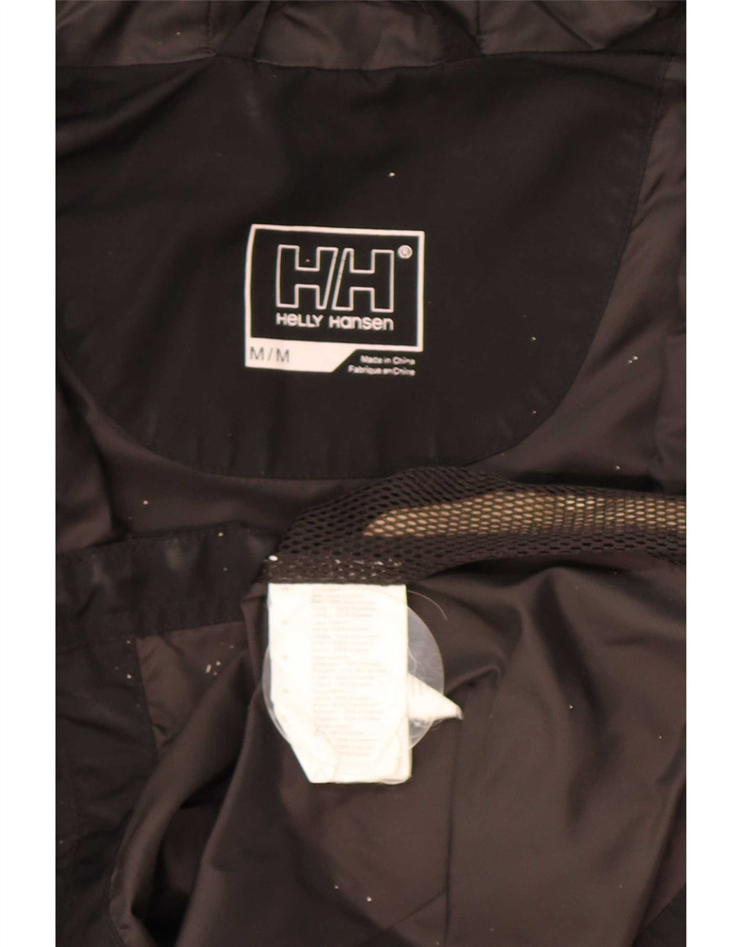 Helly Hansen Womens Hooded Windbreaker Coat UK 14 Medium Black Polyester