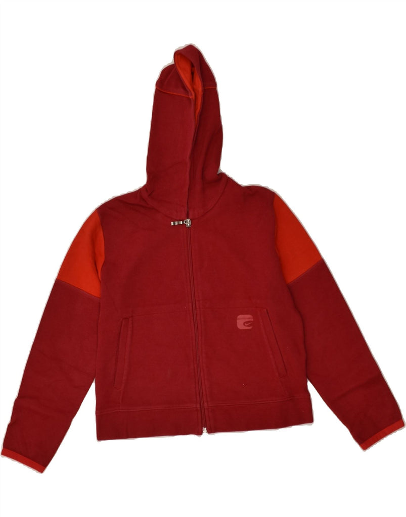 NIKE Boys Zip Hoodie Sweater 7-8 Years Red Cotton | Vintage Nike | Thrift | Second-Hand Nike | Used Clothing | Messina Hembry 