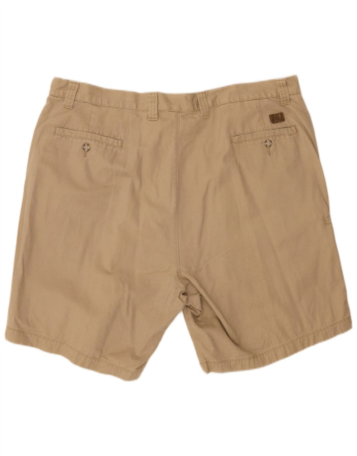 DOCKERS Mens Relaxed Fit Cargo Shorts W42 2XL Beige Cotton