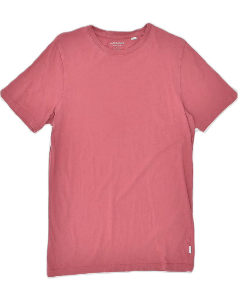 JACK & JONES Mens T-Shirt Top Small Pink Cotton | Vintage | Thrift | Second-Hand | Used Clothing | Messina Hembry 