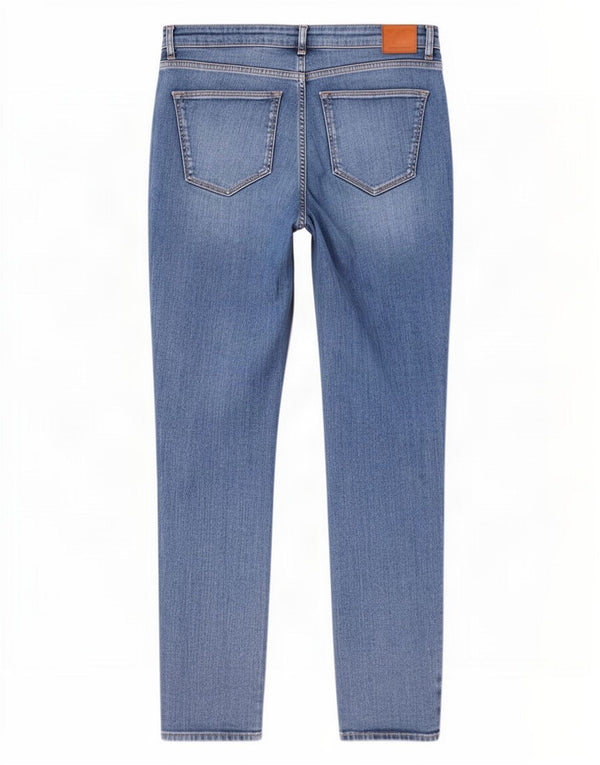 Massimo Dutti Womens Mid Rise Skinny Jeans EU 38 Small W28 L28 Blue Cotton