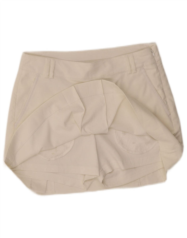 Puma Womens Skort UK 10 Small Off White Polyester