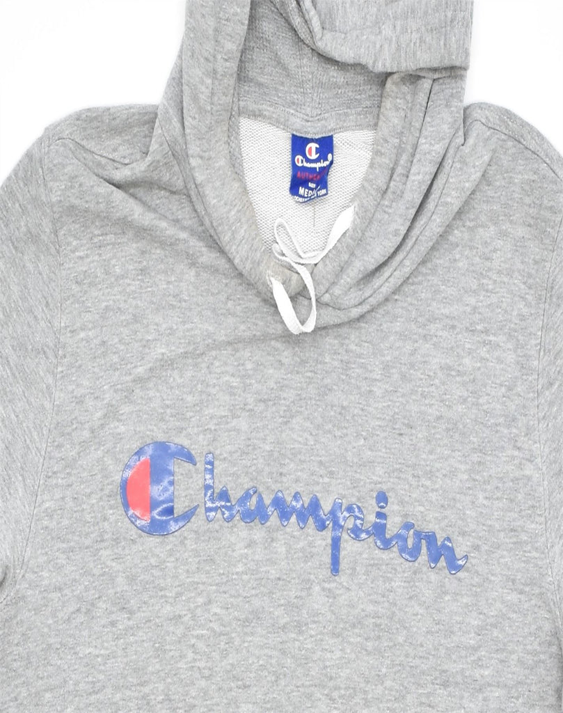 CHAMPION Mens Hoodie Jumper Medium Grey Cotton | Vintage | Thrift | Second-Hand | Used Clothing | Messina Hembry 