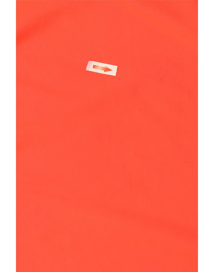 Under Armour Mens Heat Gear T-Shirt Top Medium Orange Colourblock Polyester