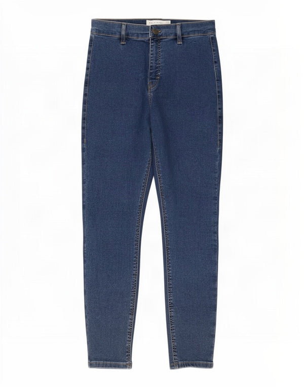 Topshop Womens Joni Skinny Cropped Jeans W30 L25 Blue Cotton