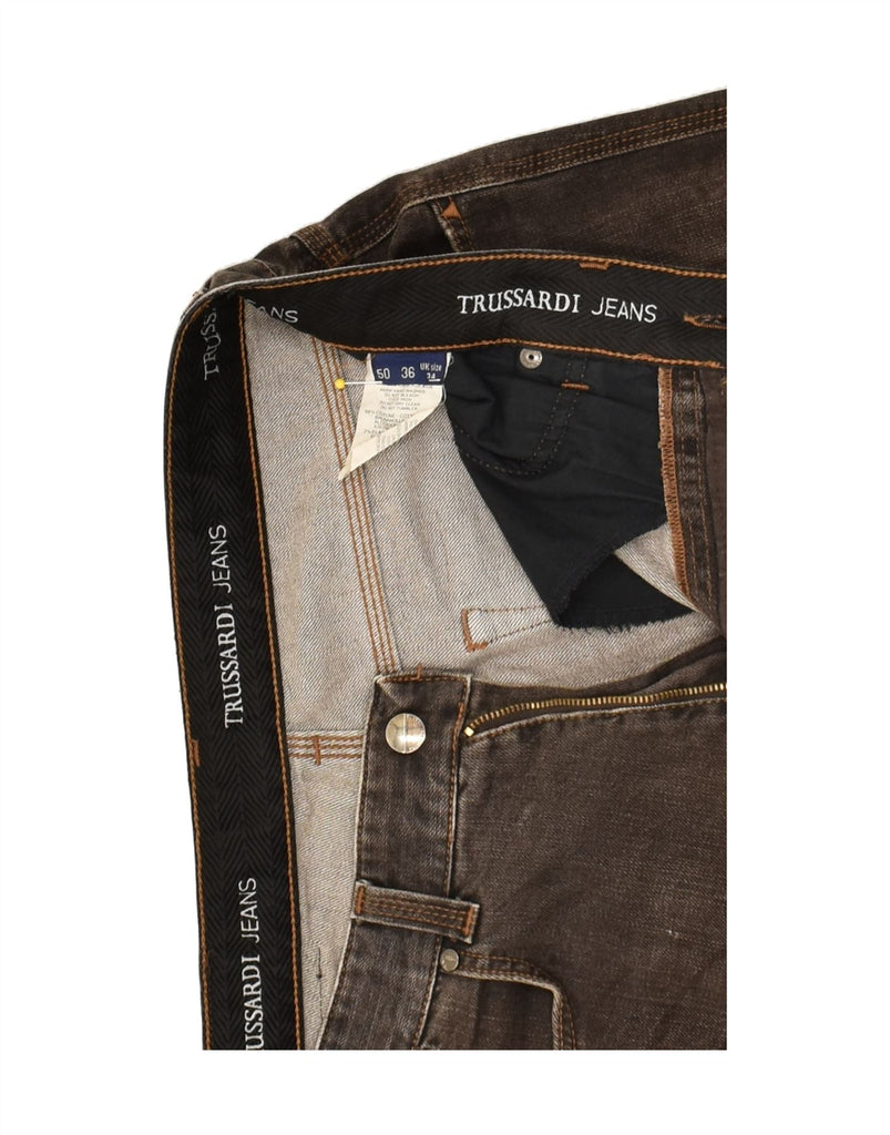 TRUSSARDI Mens Straight Jeans W34 L30 Grey Cotton | Vintage Trussardi | Thrift | Second-Hand Trussardi | Used Clothing | Messina Hembry 