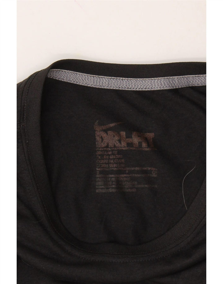 NIKE Womens Dri Fit T-Shirt Top UK 10 Small Black Polyester Vintage Nike and Second-Hand Nike from Messina Hembry 