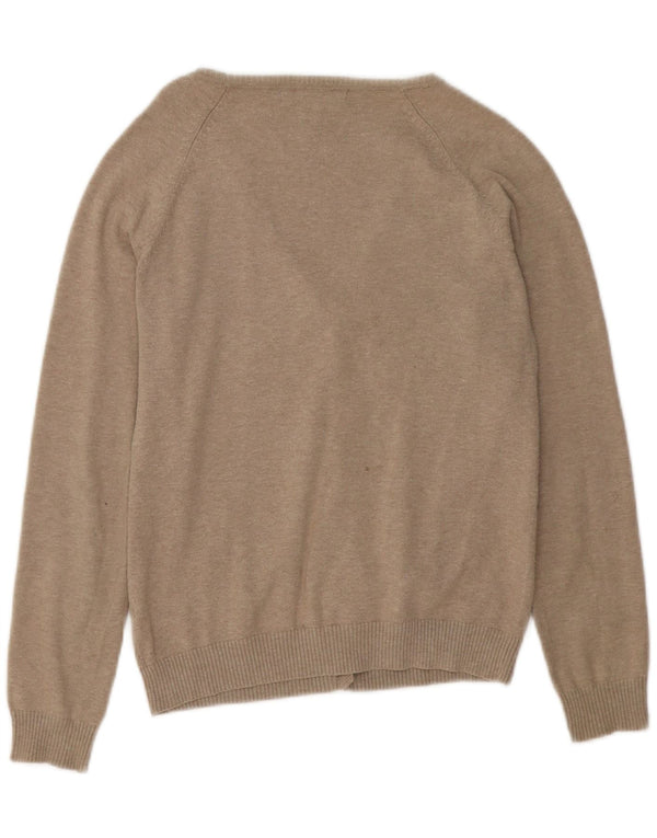 Zara Womens Cardigan Sweater UK 14 Large Grey Nylon