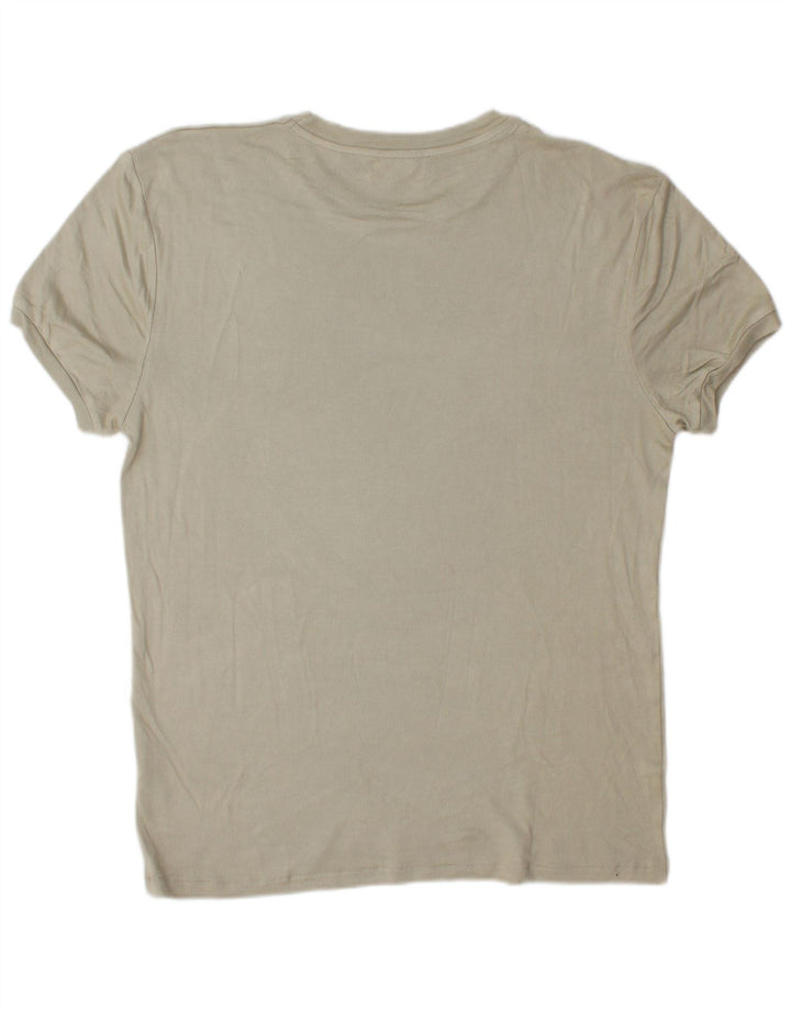 Zara Mens T-Shirt Top Large Grey Viscose